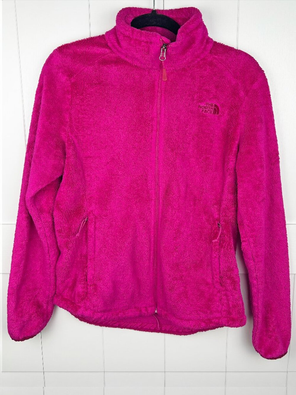 The North Face Osito Fleece Jacket Womens M Pink Rhododendron Red Full Zip